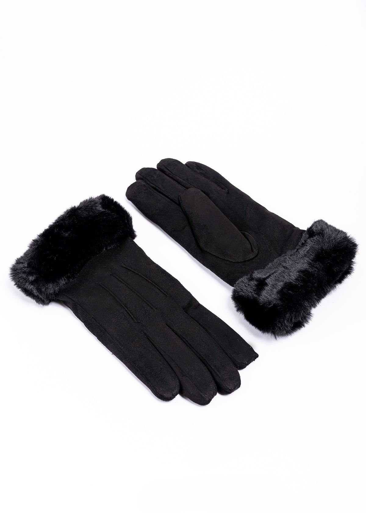 Guantes gamuza pinzas detalle peluche monocolor sold by Shasa product image thumbnail 4