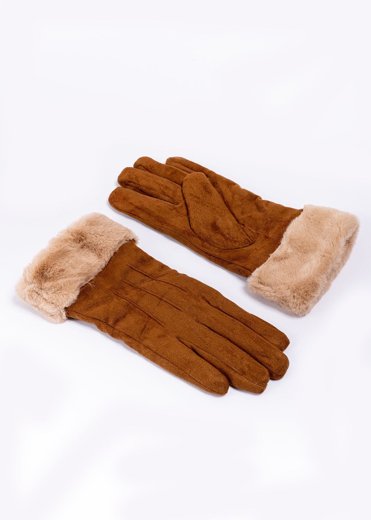 Guantes gamuza pinzas detalle peluche monocolor sold by Shasa product image thumbnail 5
