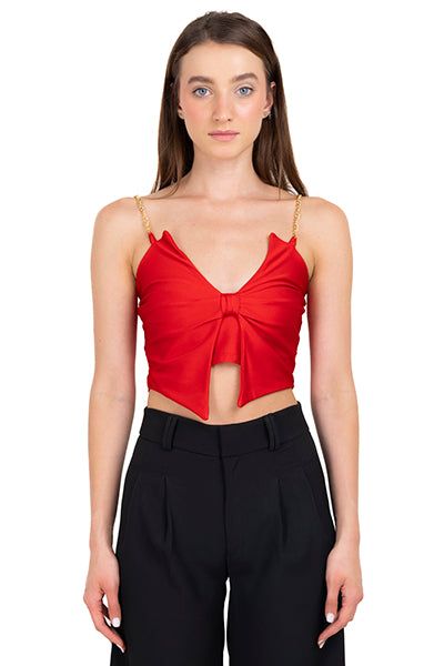 Top crop moño tirantes cadena sold by Shasa product image thumbnail 5