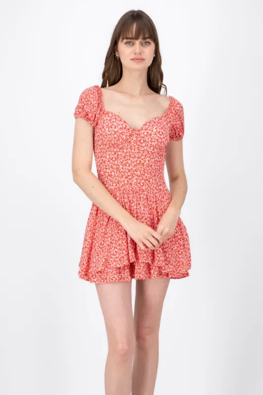 Vestido Mini Flores Con Copas sold by Shasa