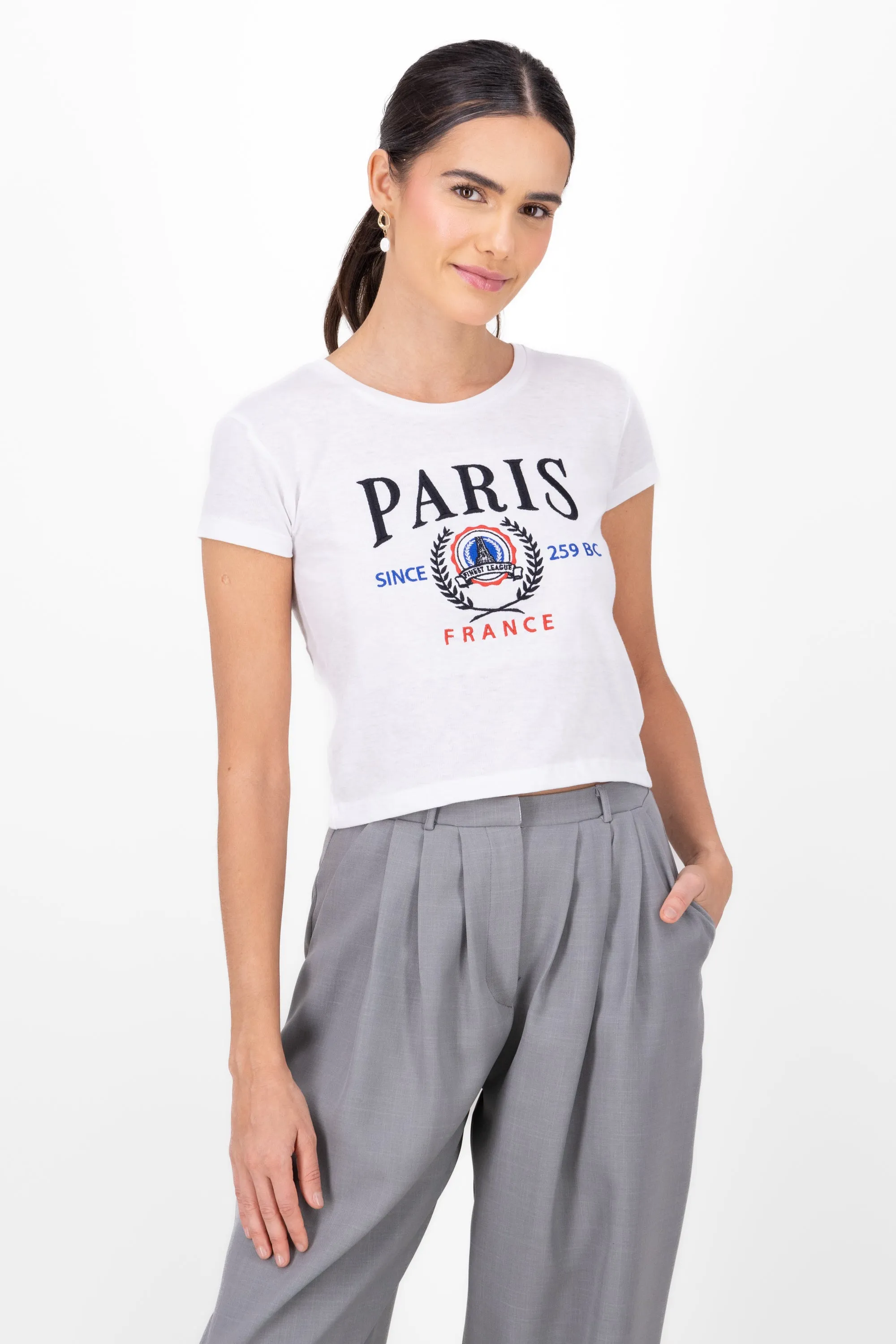 Playera estampada de paris sold by Shasa