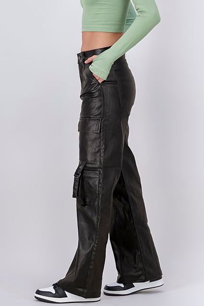 Pantalón cargo efecto piel sold by Shasa product image thumbnail 3