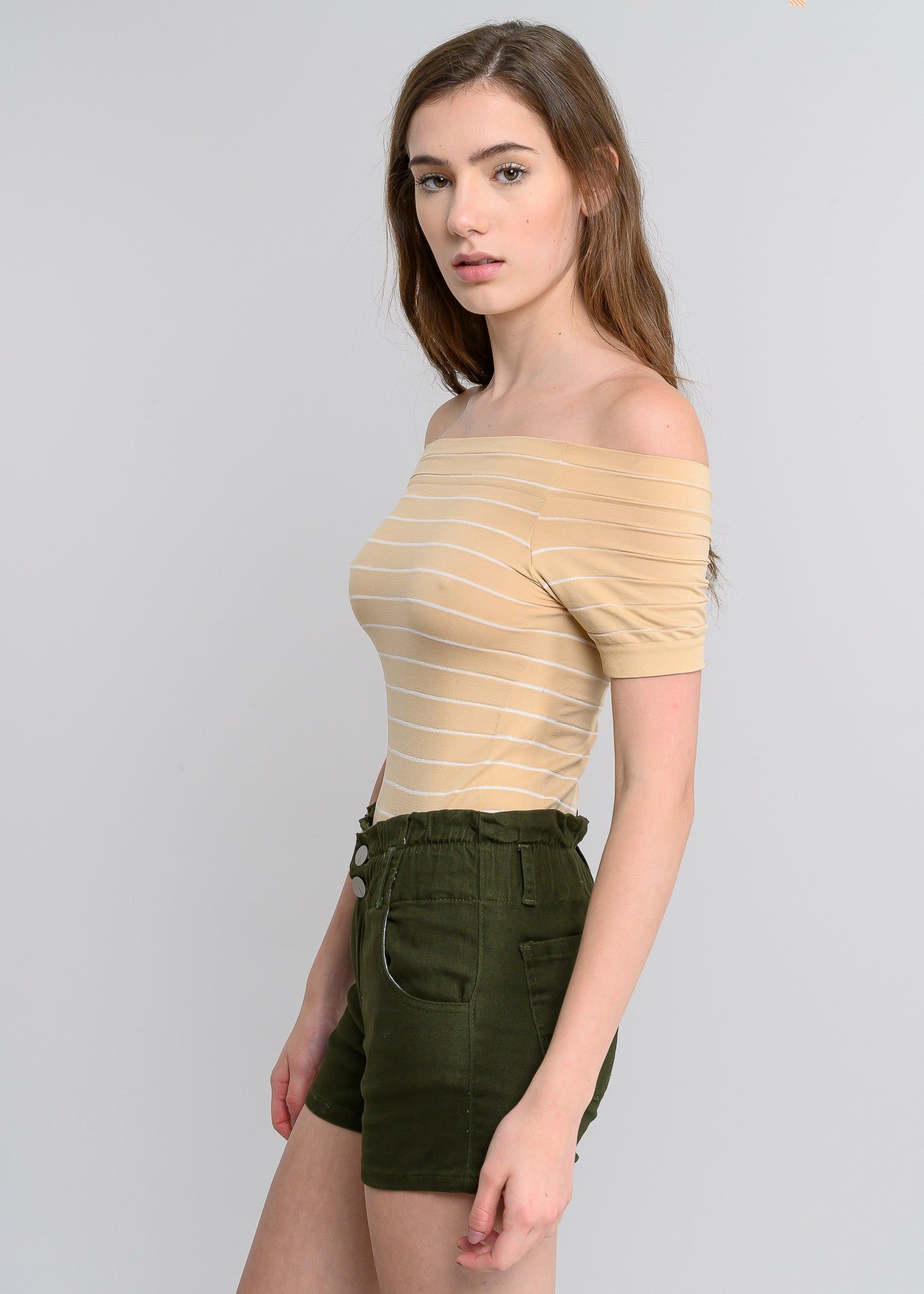 Bodysuit rayas hombro descubierto sold by Shasa product image thumbnail 3