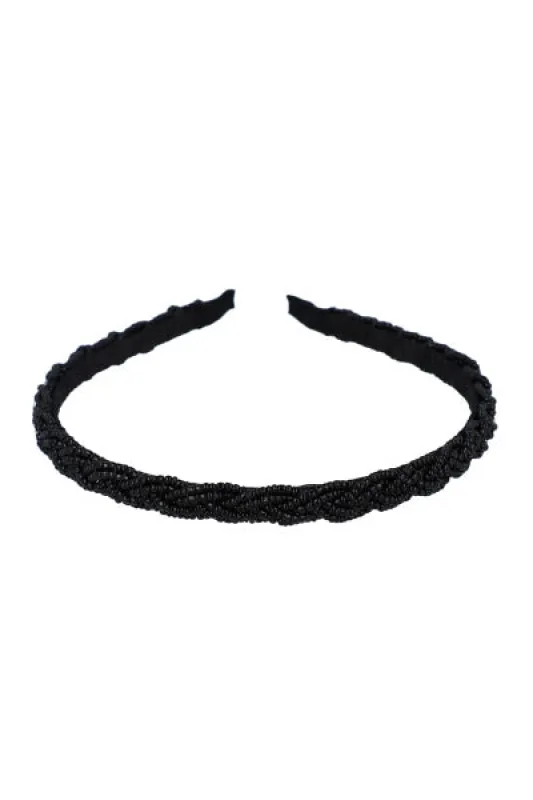 Diadema delgada trenza cuentas sold by Shasa