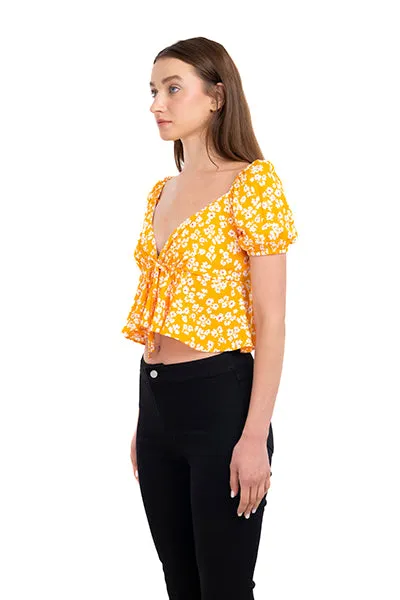 Top floreado manga abullonada sold by Shasa product image thumbnail 3