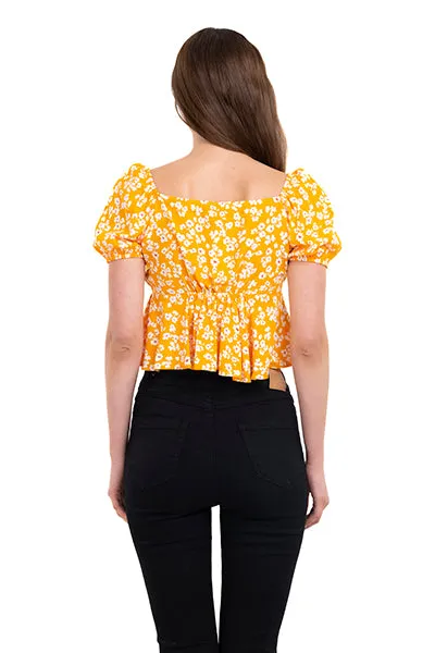 Top floreado manga abullonada sold by Shasa product image thumbnail 4