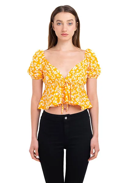 Top floreado manga abullonada sold by Shasa product image thumbnail 2