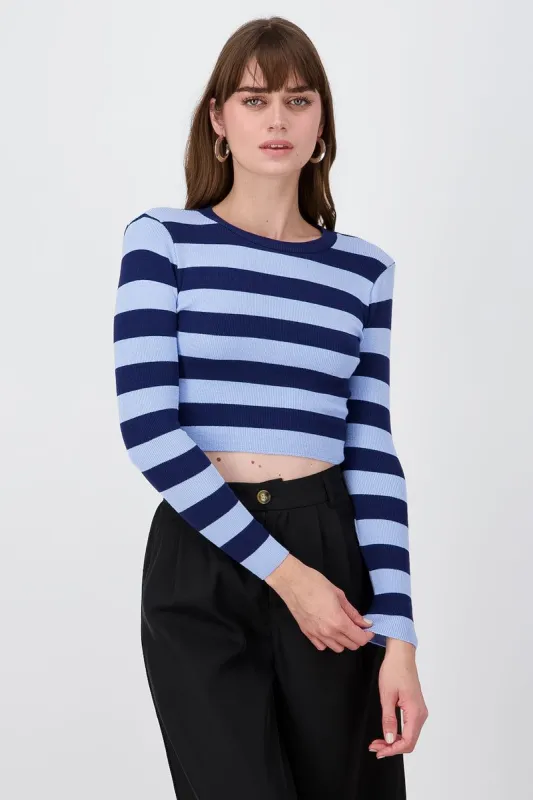 Sueter Manga Larga Rayas Bicolor Hypsters sold by Shasa