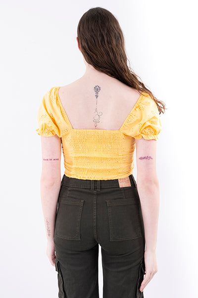 Blusa manga abullonada eyelet sold by Shasa product image thumbnail 4