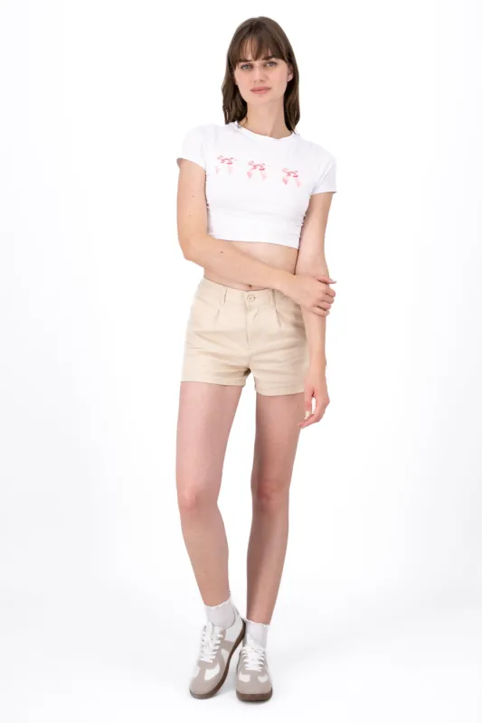 Shorts Con Pinzas Lisos sold by Shasa