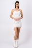 Vestido mini encaje floreado sold by Shasa