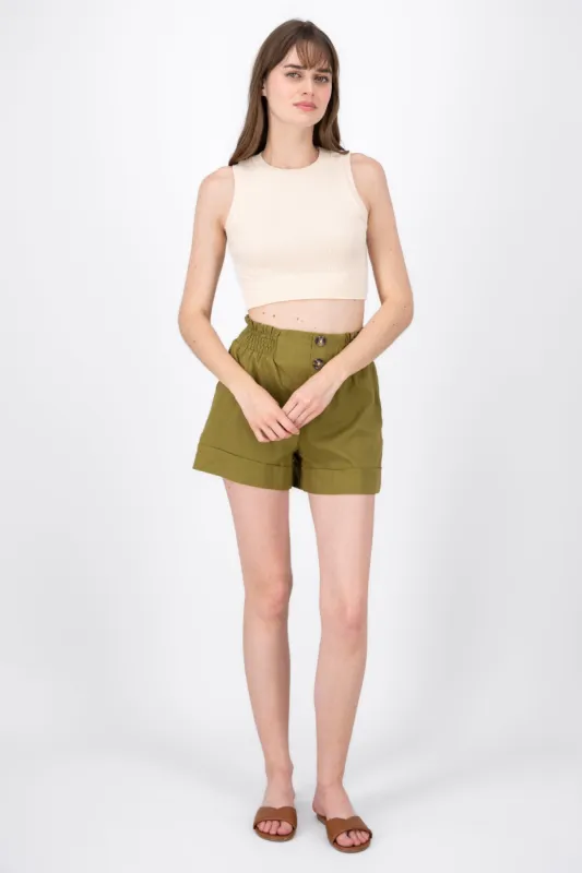 Shorts Con Dobladillo Y Elastico Costados Hypsters sold by Shasa