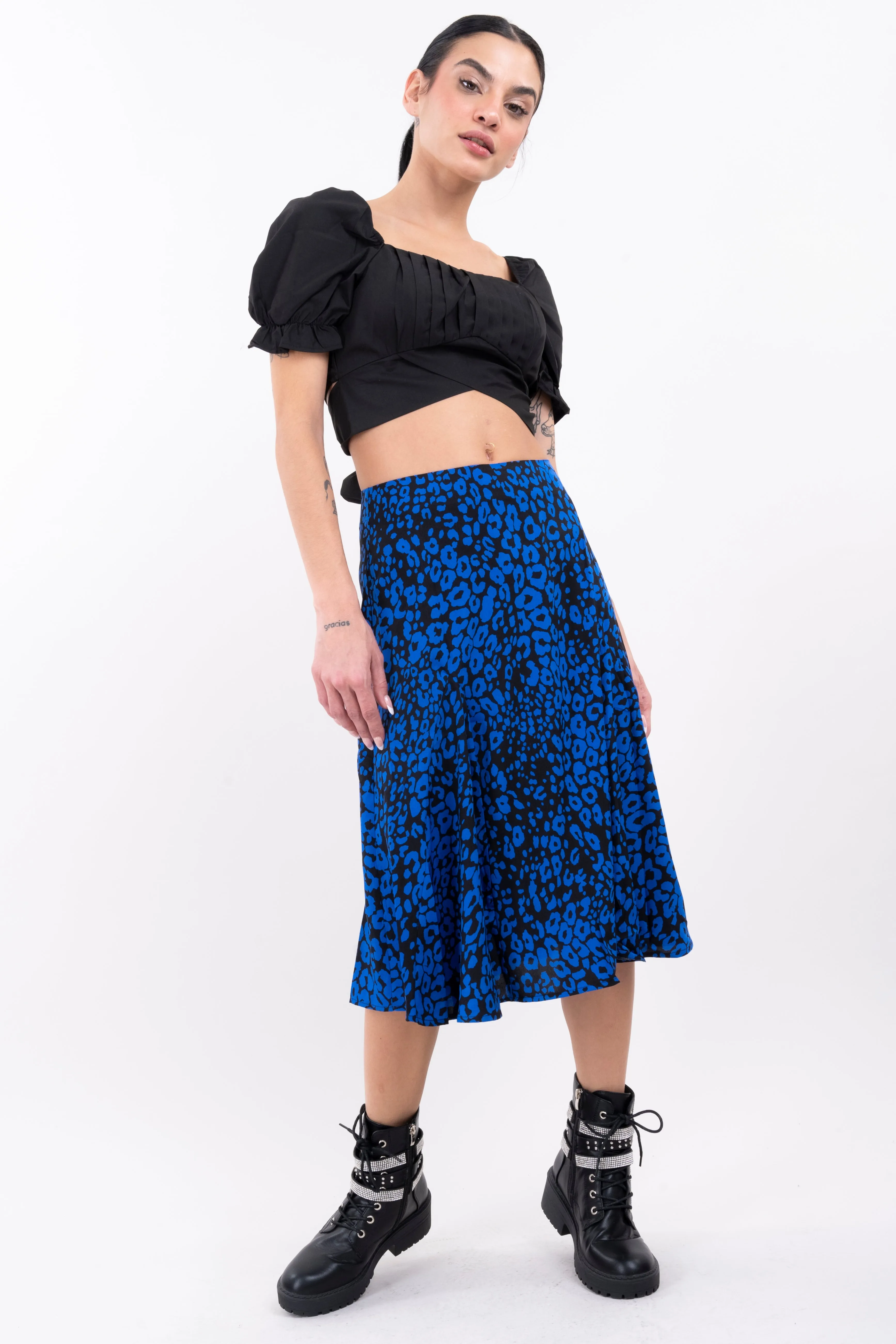 Falda midi animal print sold by Shasa product image thumbnail 2
