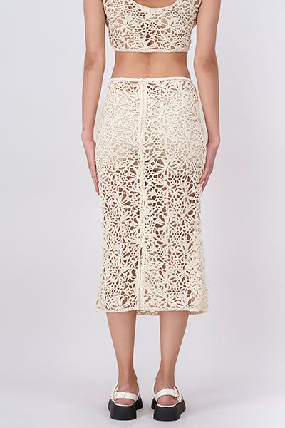 Falda midi crochet sold by Shasa product image thumbnail 4
