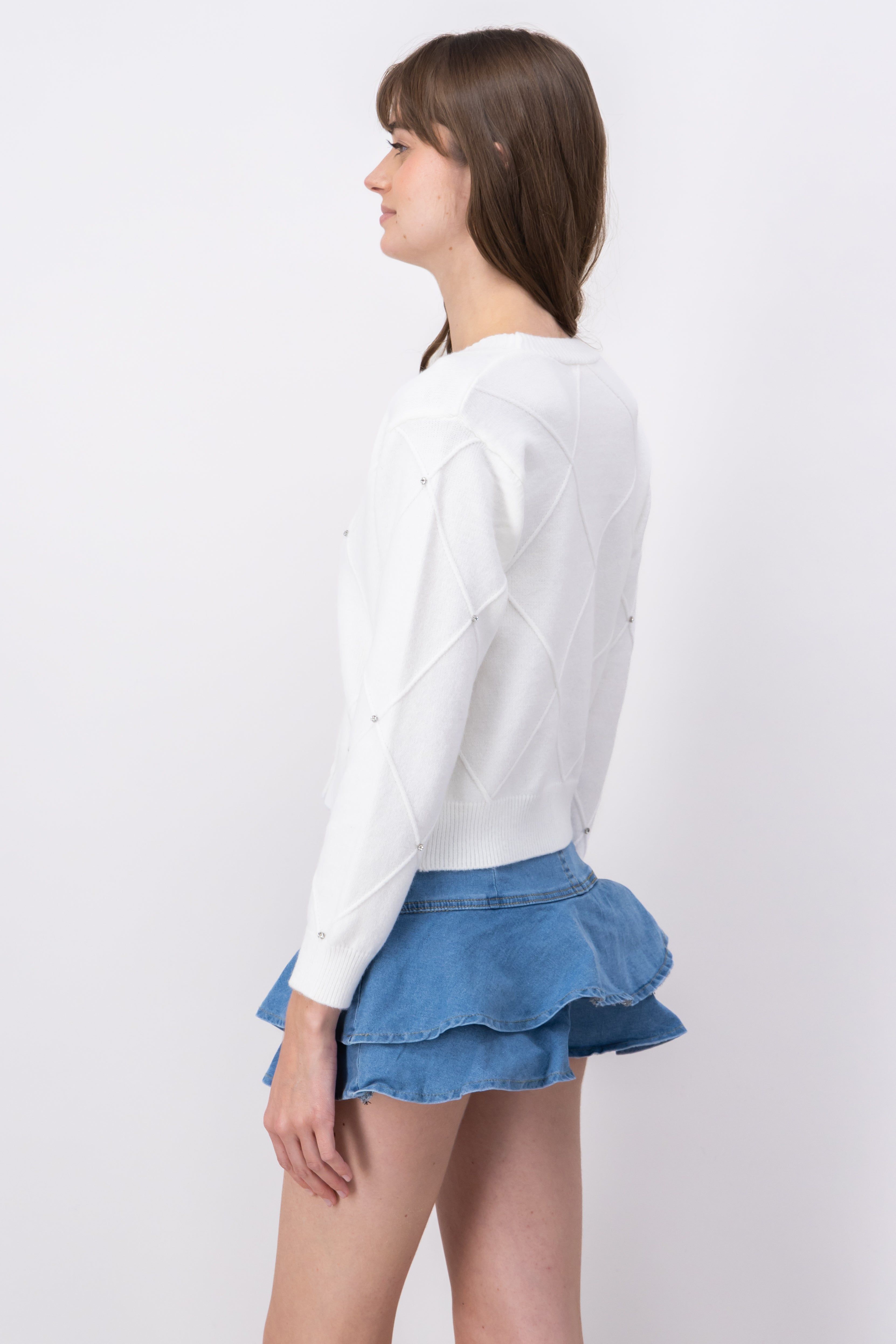 Cárdigan botones aplicación brillos sold by Shasa product image thumbnail 3