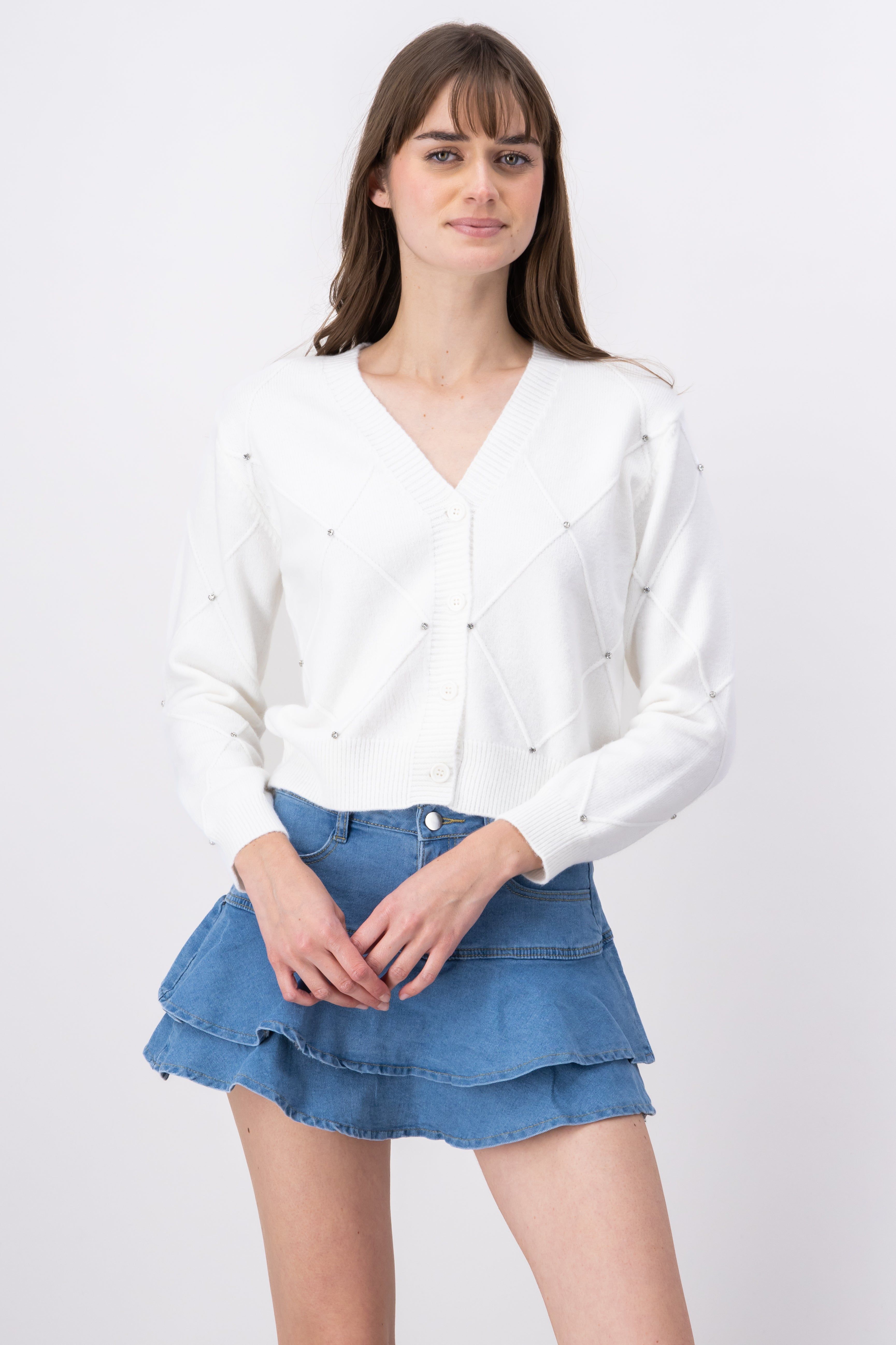 Cárdigan botones aplicación brillos sold by Shasa product image thumbnail 5