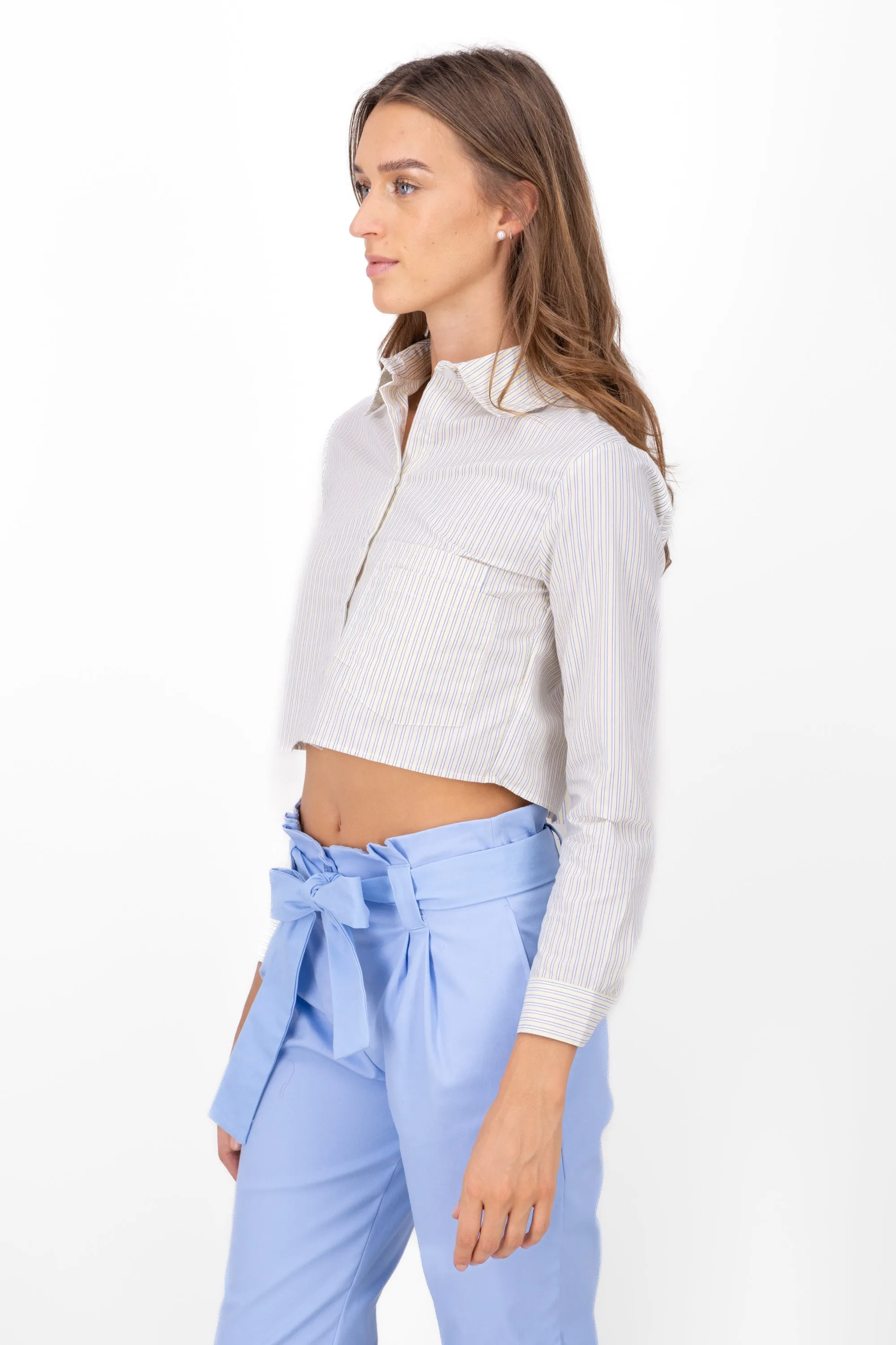 Camisa Crop Doble Bolsillo sold by Shasa product image thumbnail 3