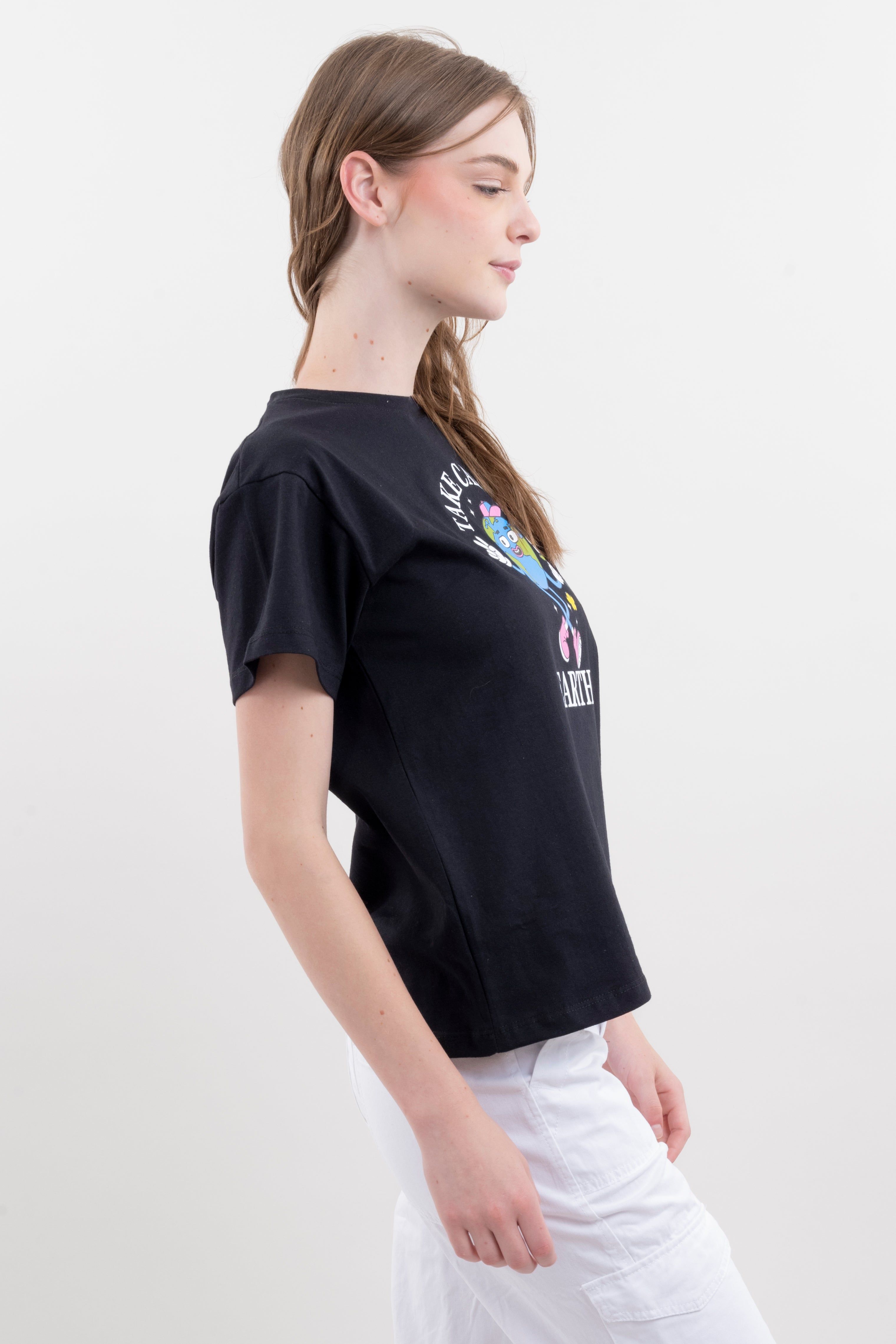 Playera manga corta Take Care Earth sold by Shasa product image thumbnail 3