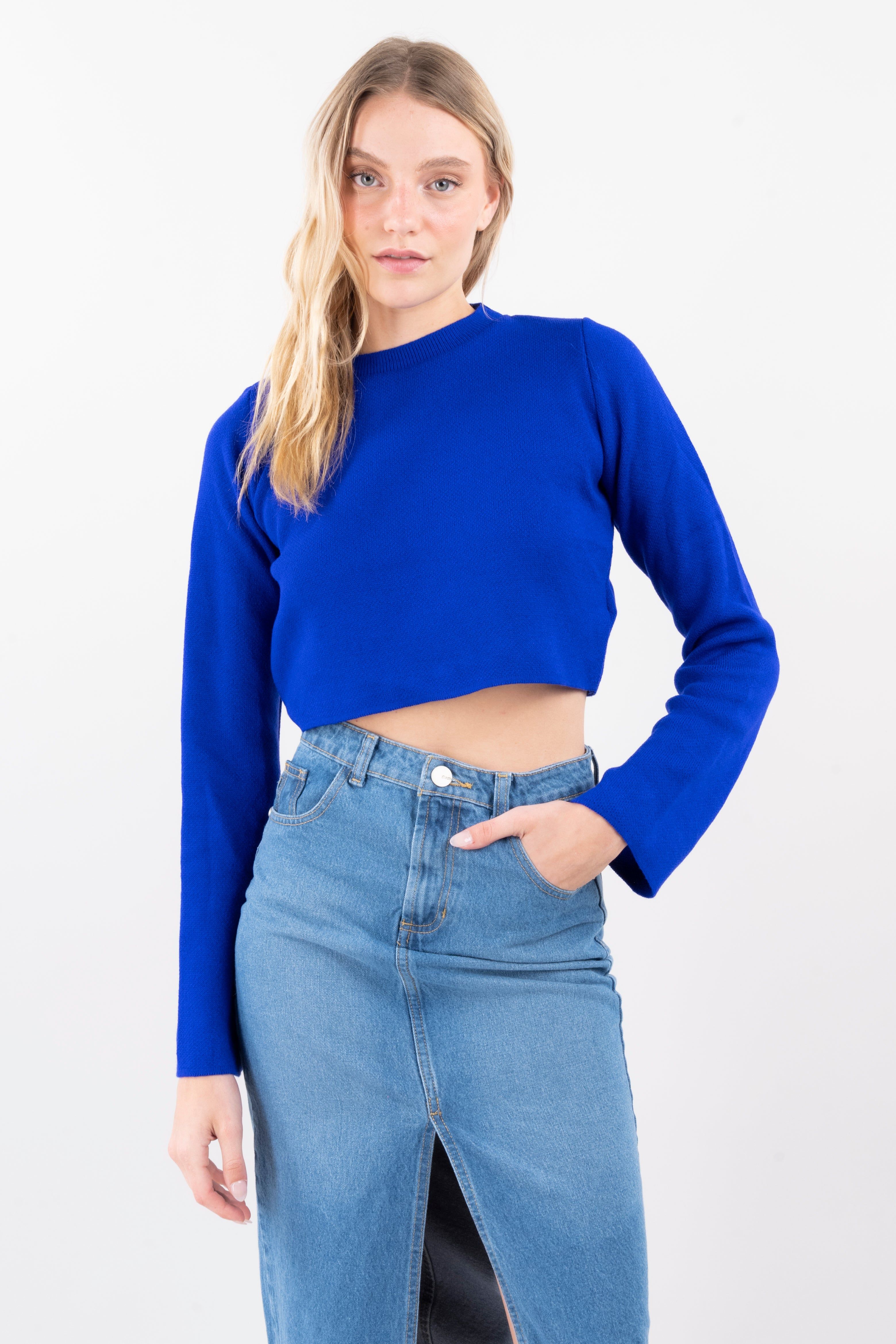 Suéter Crop Manga Amplia sold by Shasa product image thumbnail 5