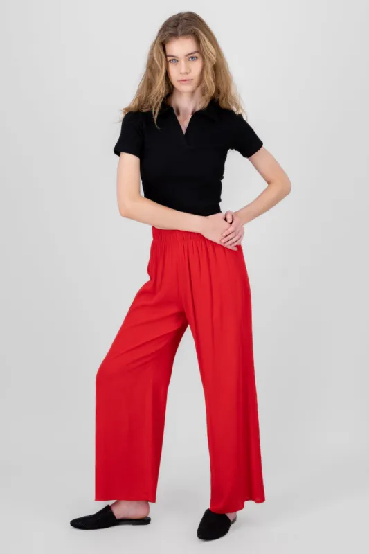 Pantalón Wide Leg Cintura Elástico sold by Shasa