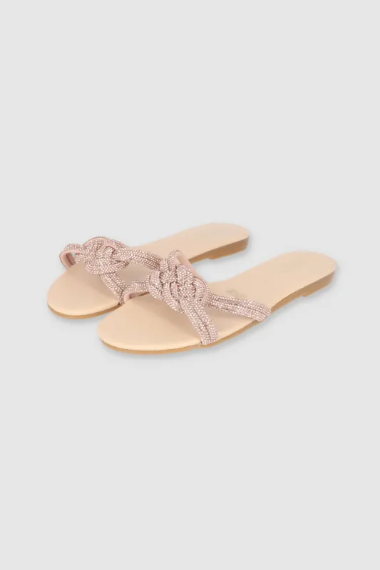 Sandalias brillos entrelazados sold by Shasa