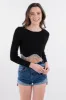 Top Acanalado Flecos Brillos sold by Shasa