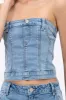 Top corset denim botón sold by Shasa