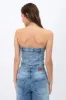 Top corset denim botón sold by Shasa