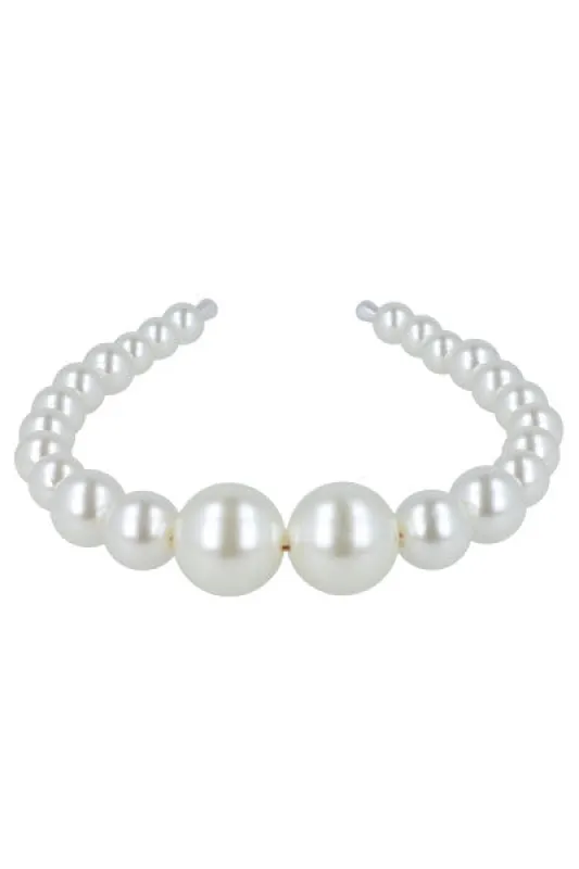 Diadema perlas chunky sold by Shasa