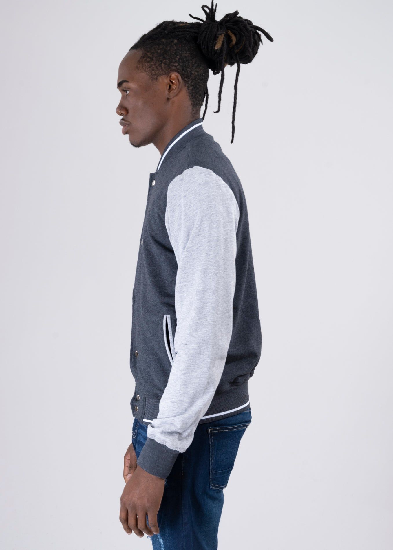 Chamarra bomber college bicolor botones sold by Shasa product image thumbnail 3