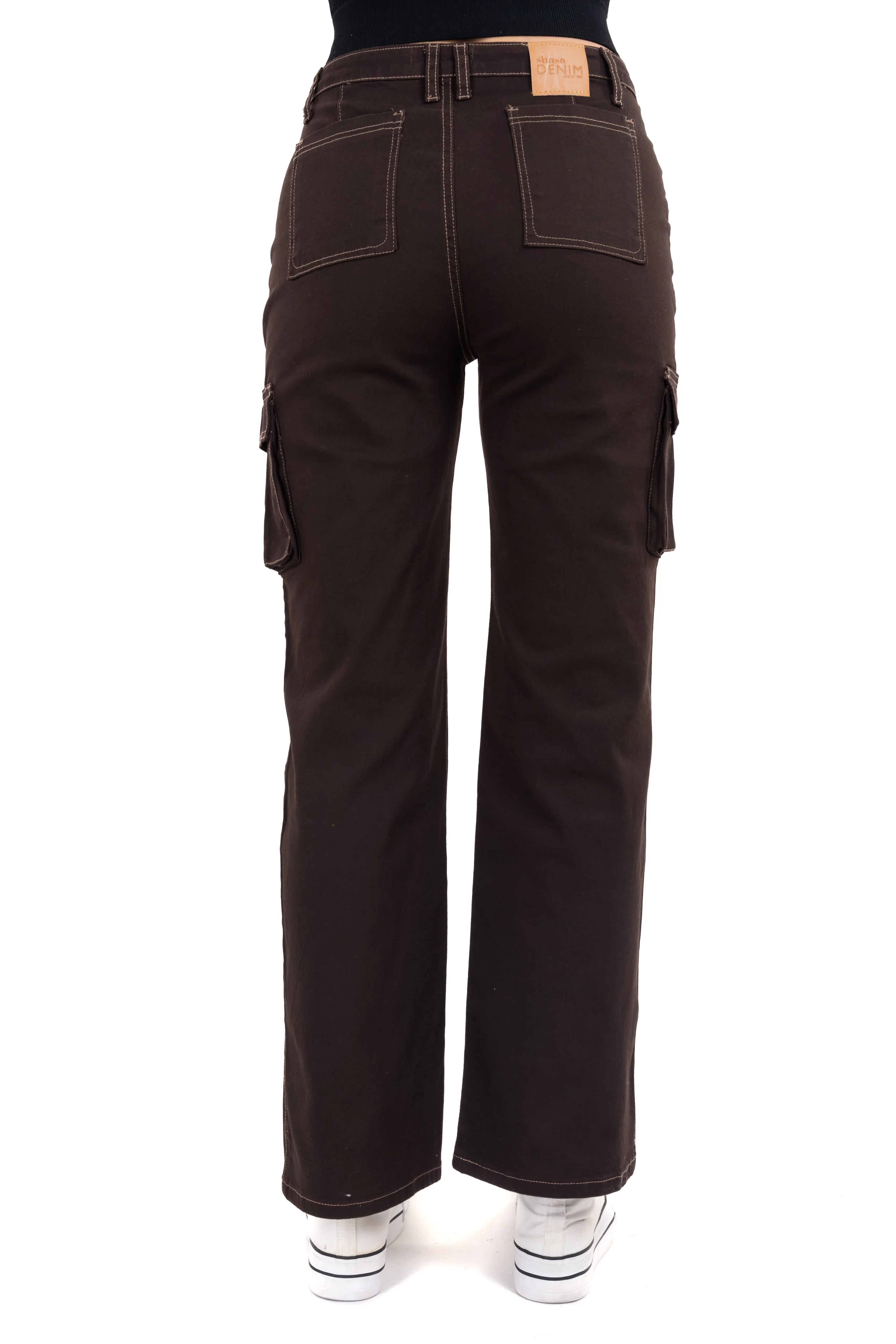 Jeans cargo wide leg lisos sold by Shasa product image thumbnail 4