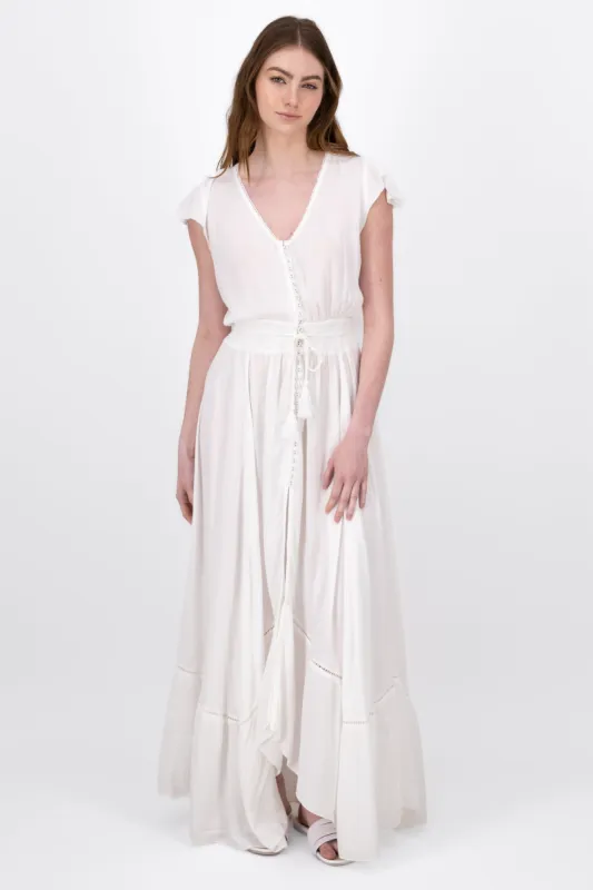 Vestido Maxi Con Detalles De Botones sold by Shasa