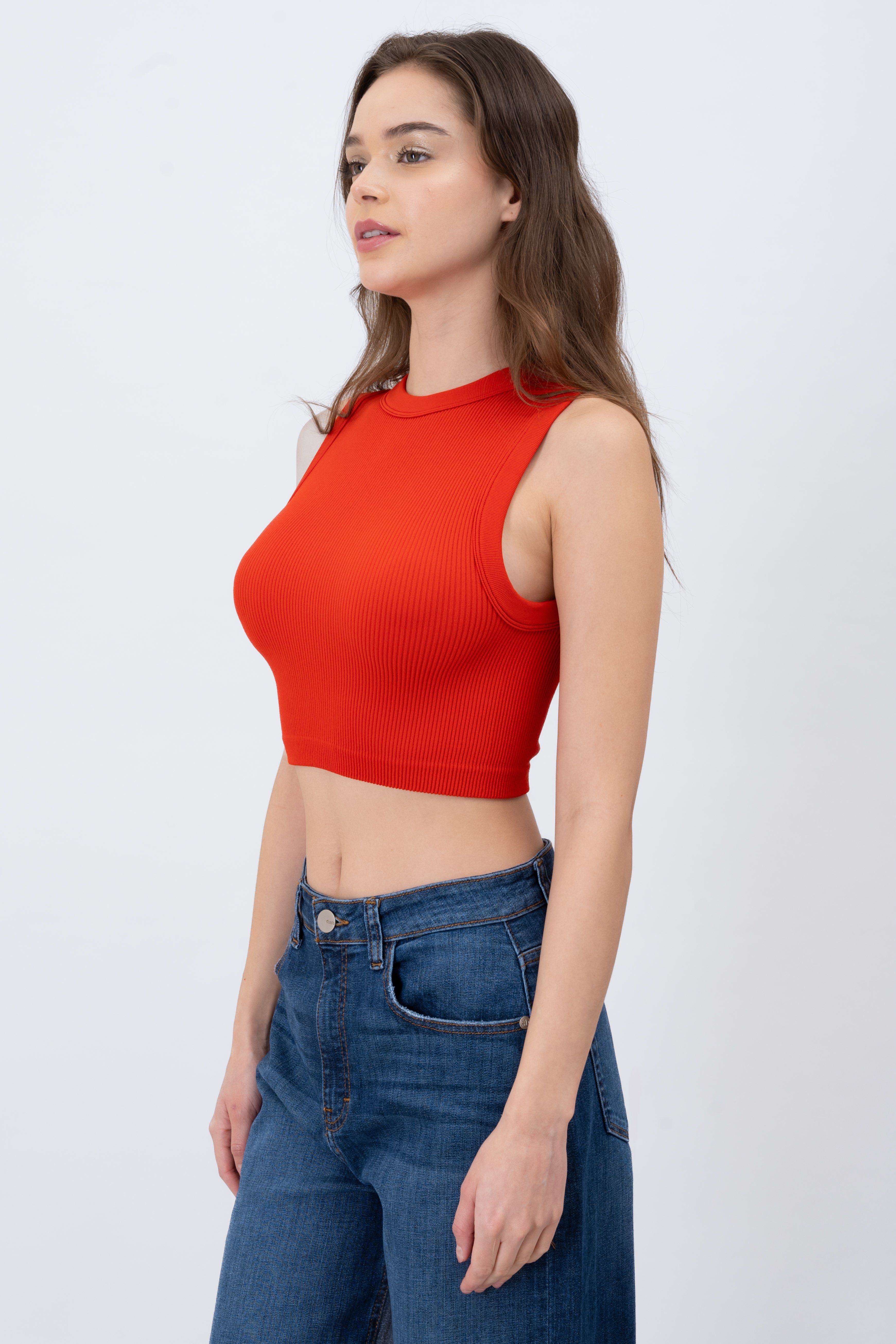 Top corto rib sin manga sold by Shasa product image thumbnail 3