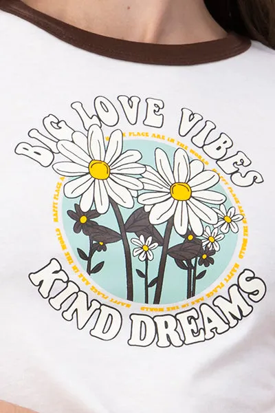 Playera Crop Frase Flores sold by Shasa product image thumbnail 5