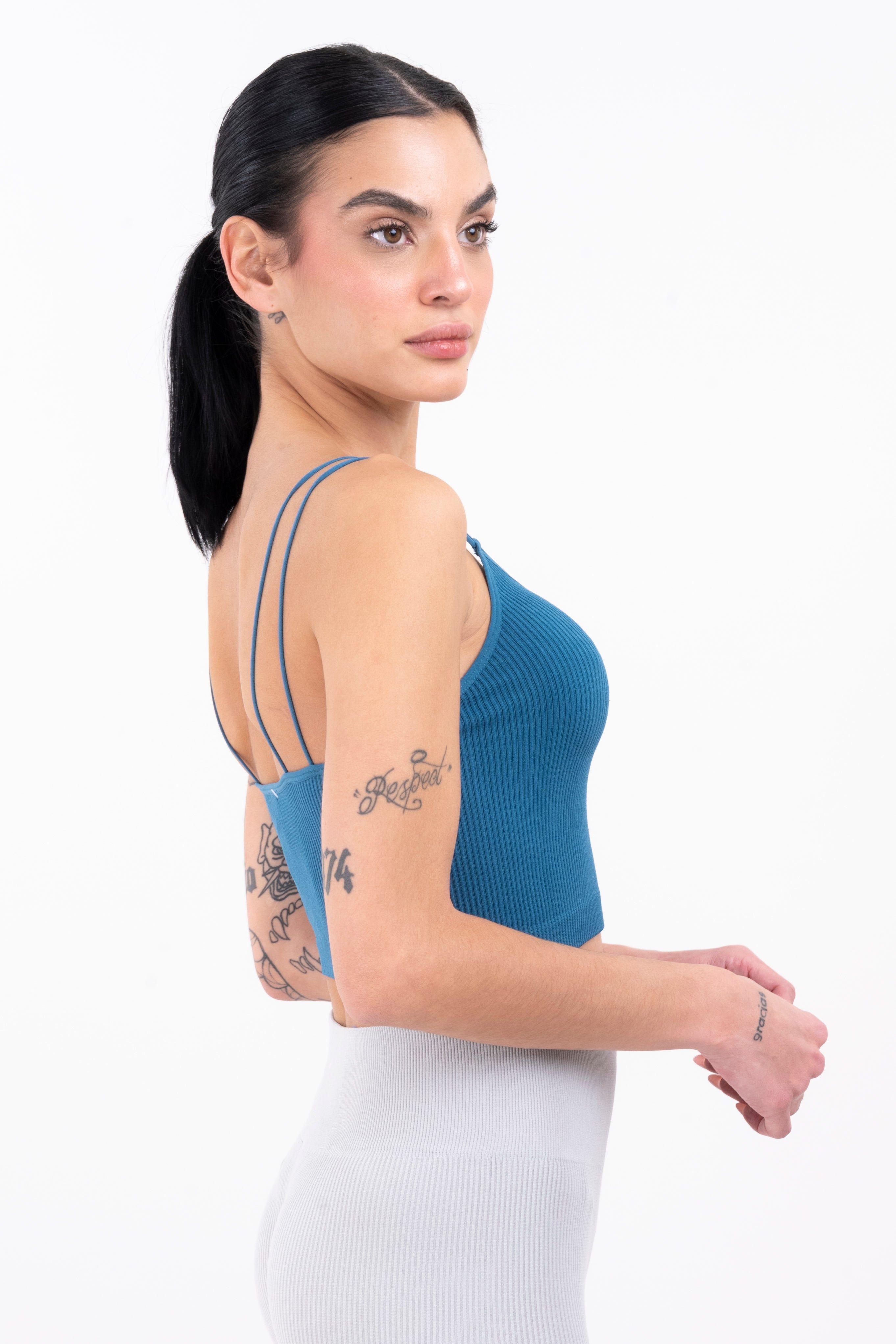 Top crop acanalado tirantes delgados sold by Shasa product image thumbnail 3