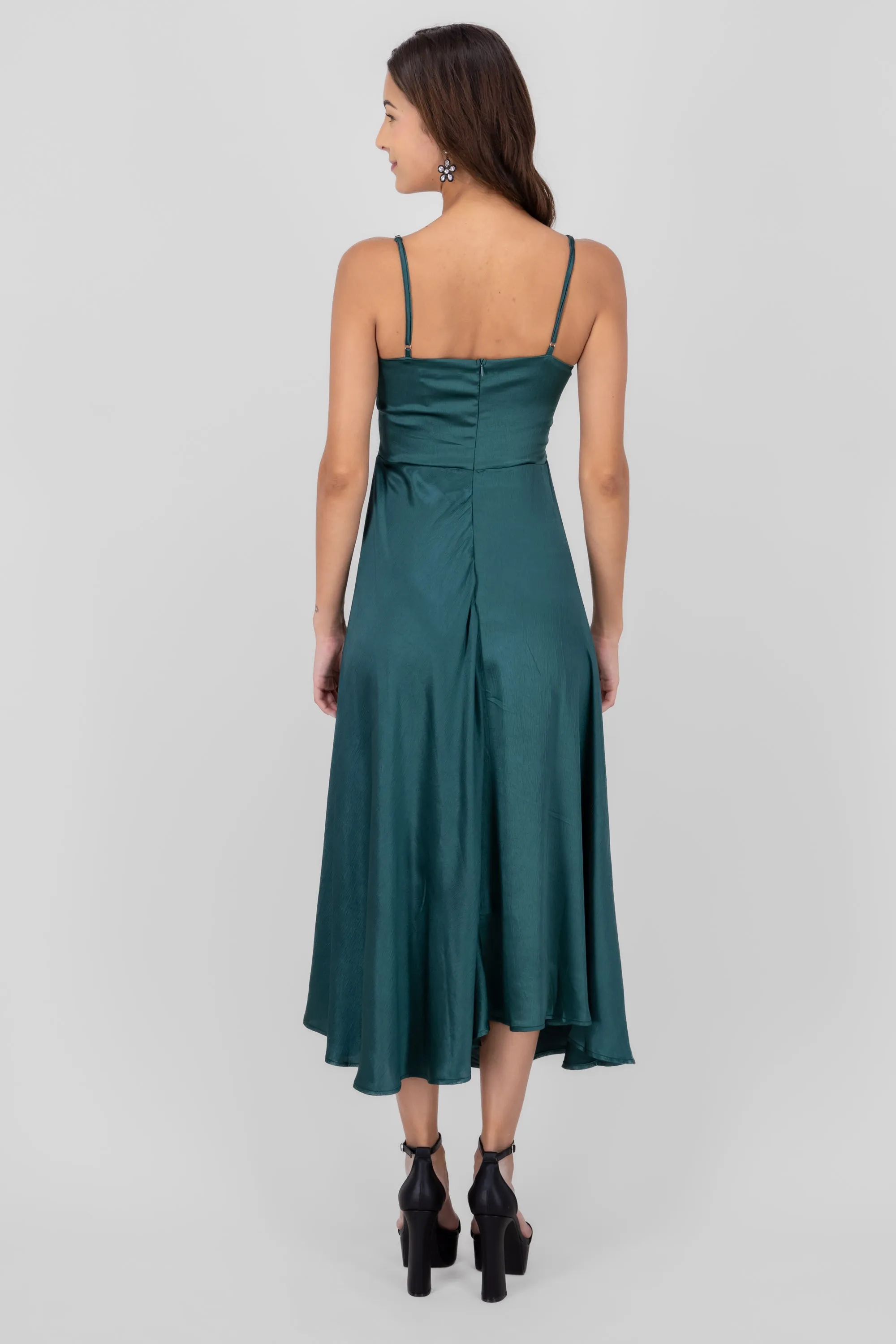 Vestido midi satin con moño amarre sold by Shasa product image thumbnail 4