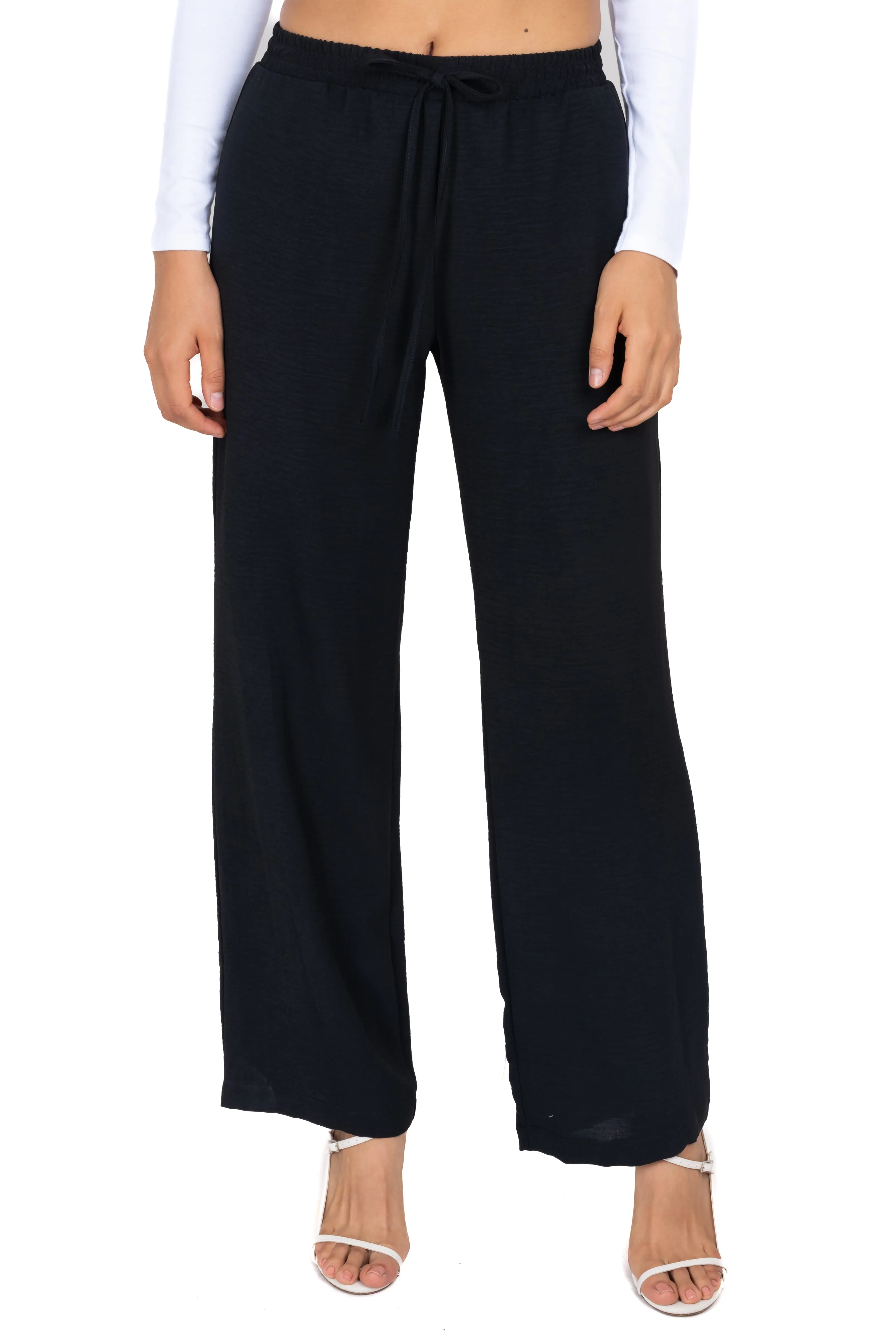 Pantalón wide leg cintura elástica sold by Shasa