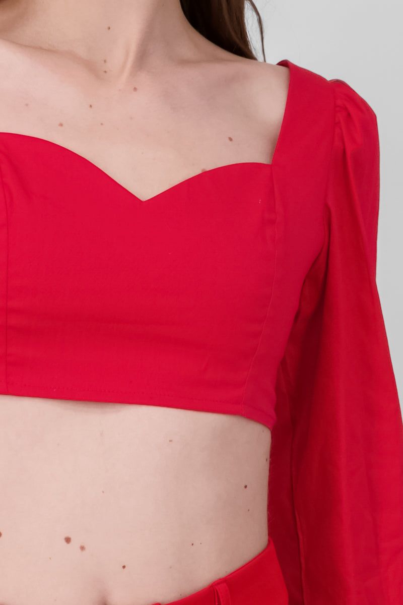 Blusa Manga Abullonada Escote Corazon sold by Shasa product image thumbnail 5