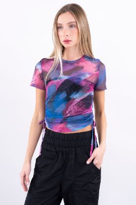 Top manga corta mesh tie dye sold by Shasa