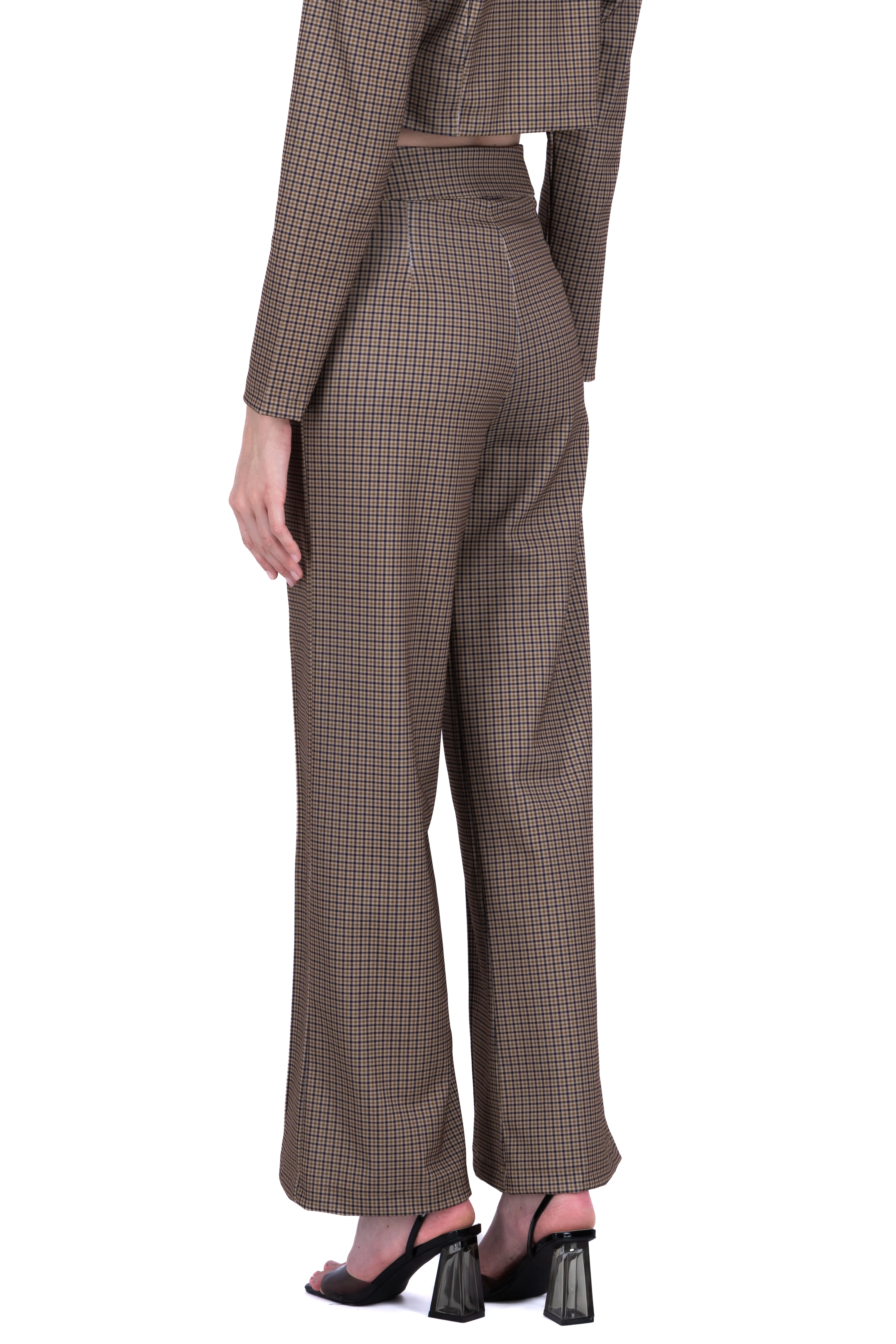 Pantalón recto cintura alta cuadros sold by Shasa product image thumbnail 4