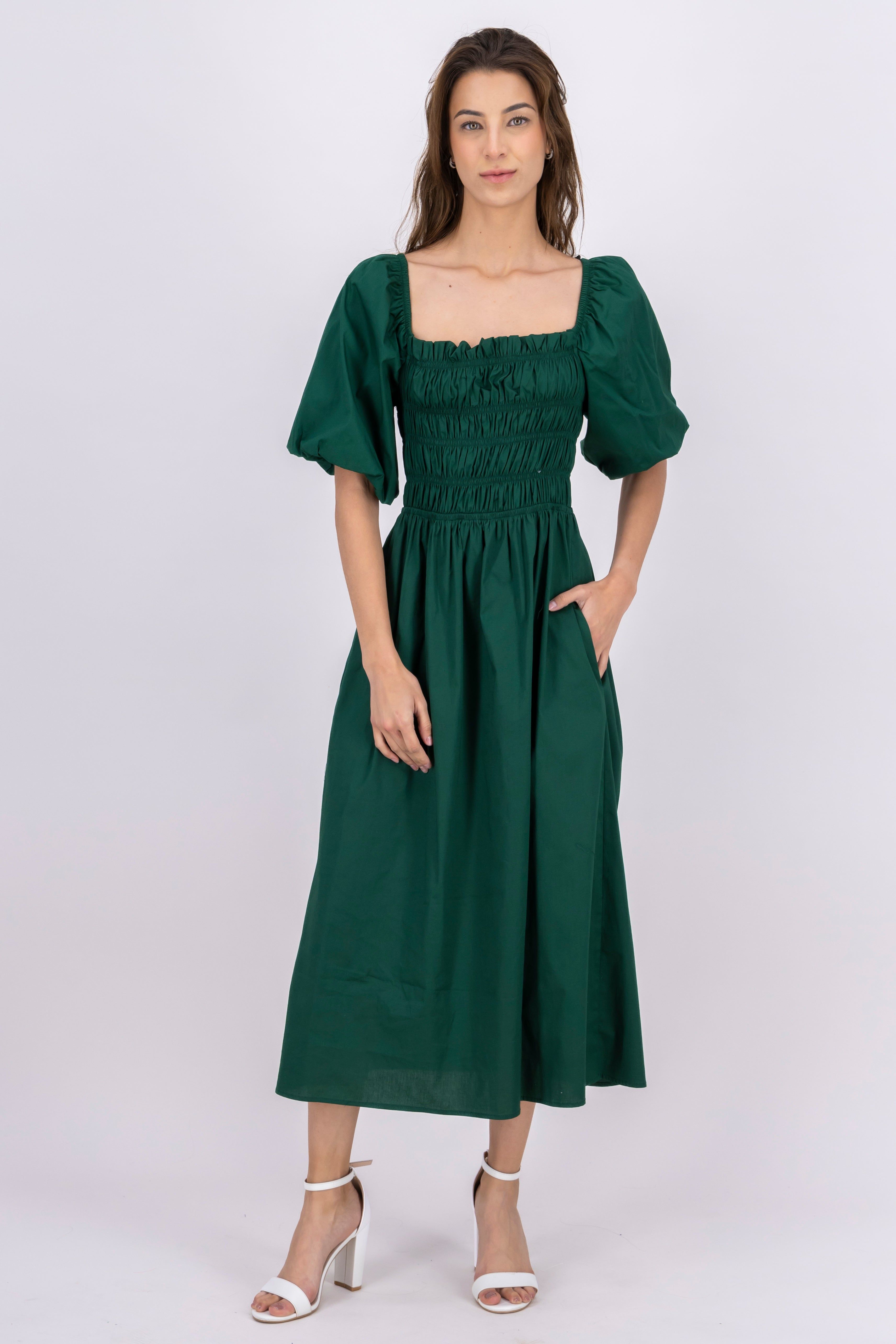 Vestido midi tejido popelina sold by Shasa product image thumbnail 2