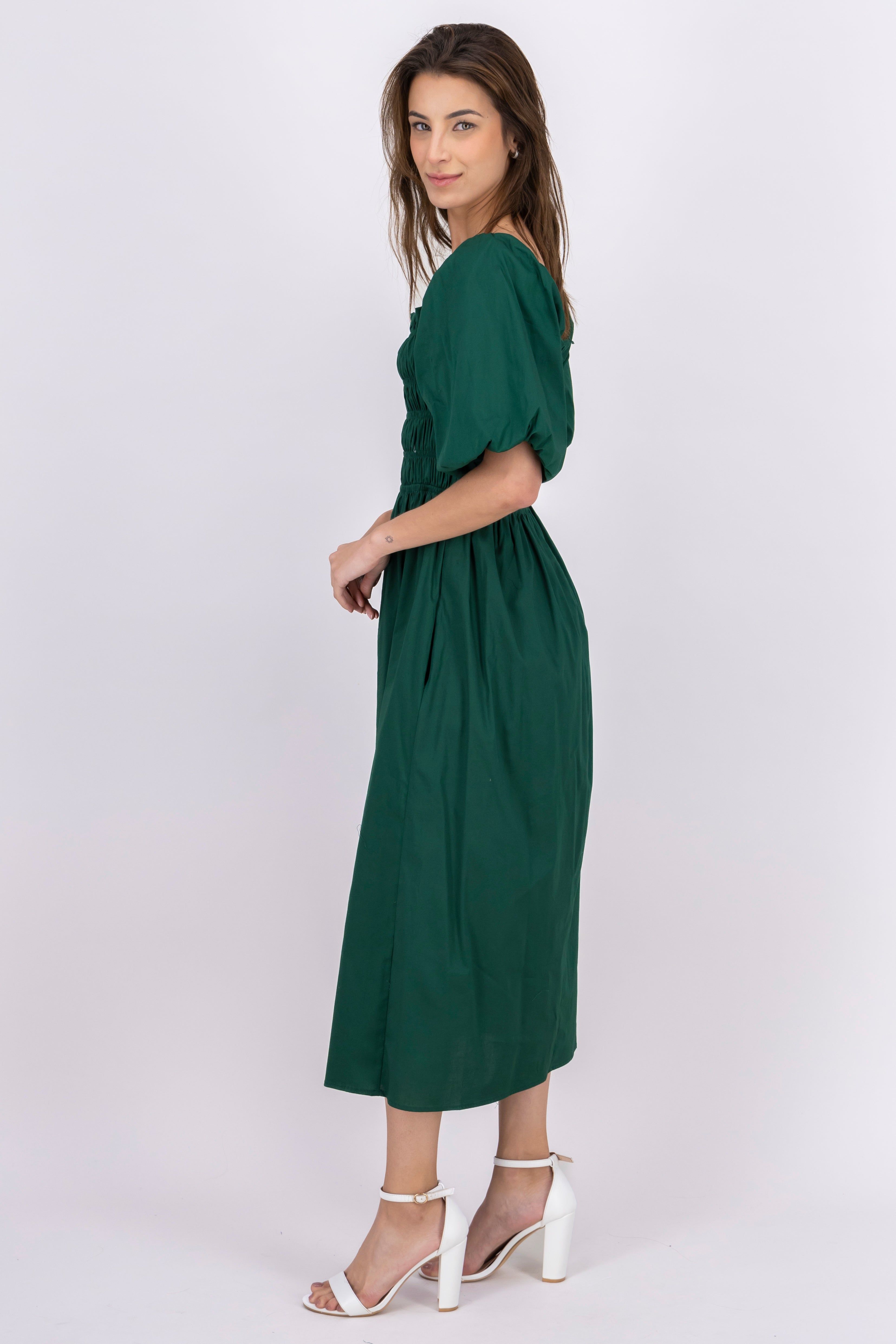 Vestido midi tejido popelina sold by Shasa product image thumbnail 3