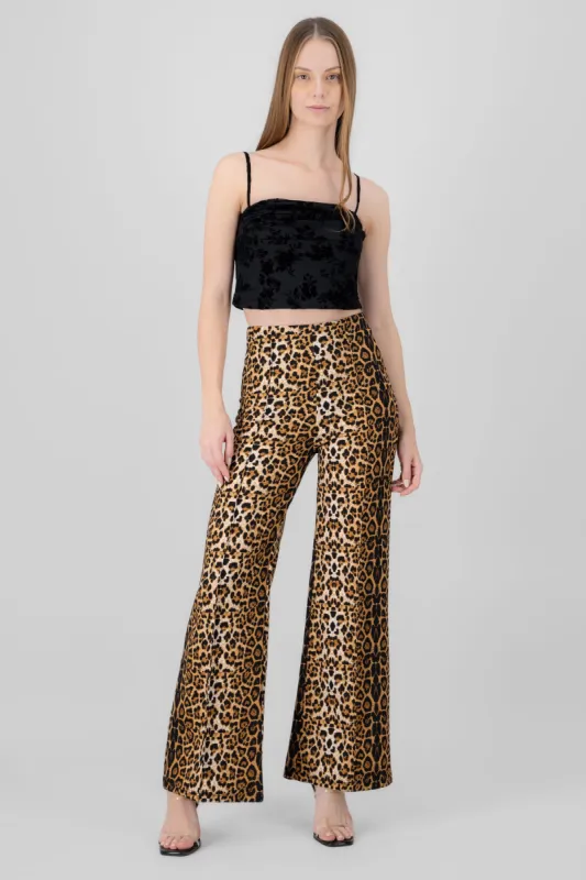 Pantalon amplio animal print sold by Shasa
