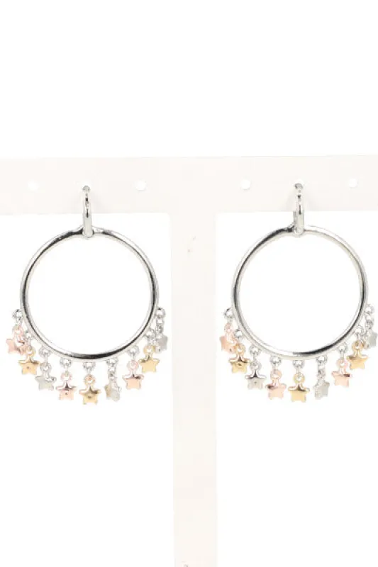 Aretes Circulo Multiestrellas sold by Shasa