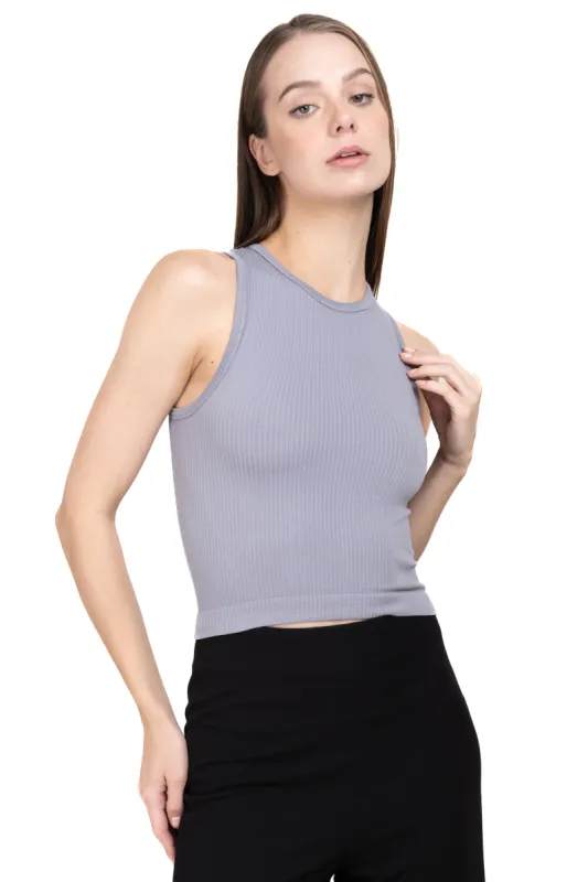 Top acanalado monocolor sold by Shasa