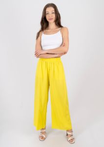 Pantalón wide leg cintura alta fruncida sold by Shasa