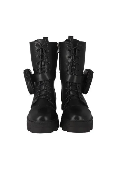 Bota combat larga con monedero sold by Shasa product image thumbnail 2