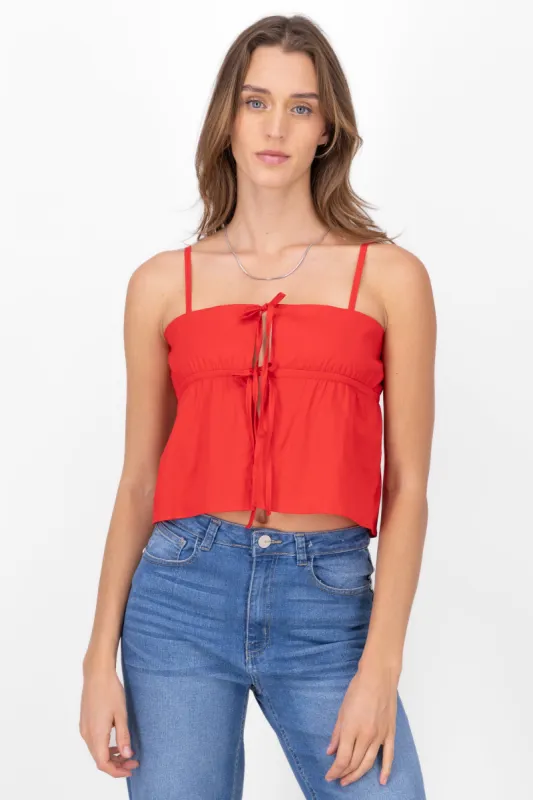 Blusa crop tirantes detalle amarre sold by Shasa