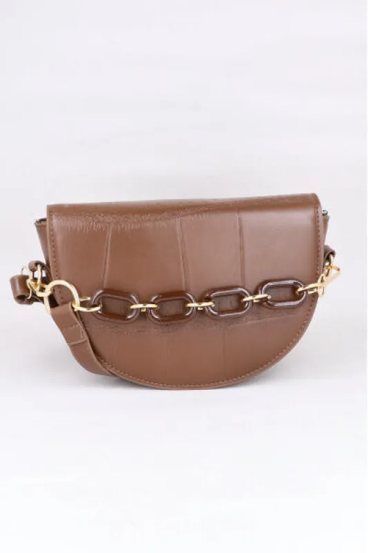 Bolso crossbody medio círculo sold by Shasa