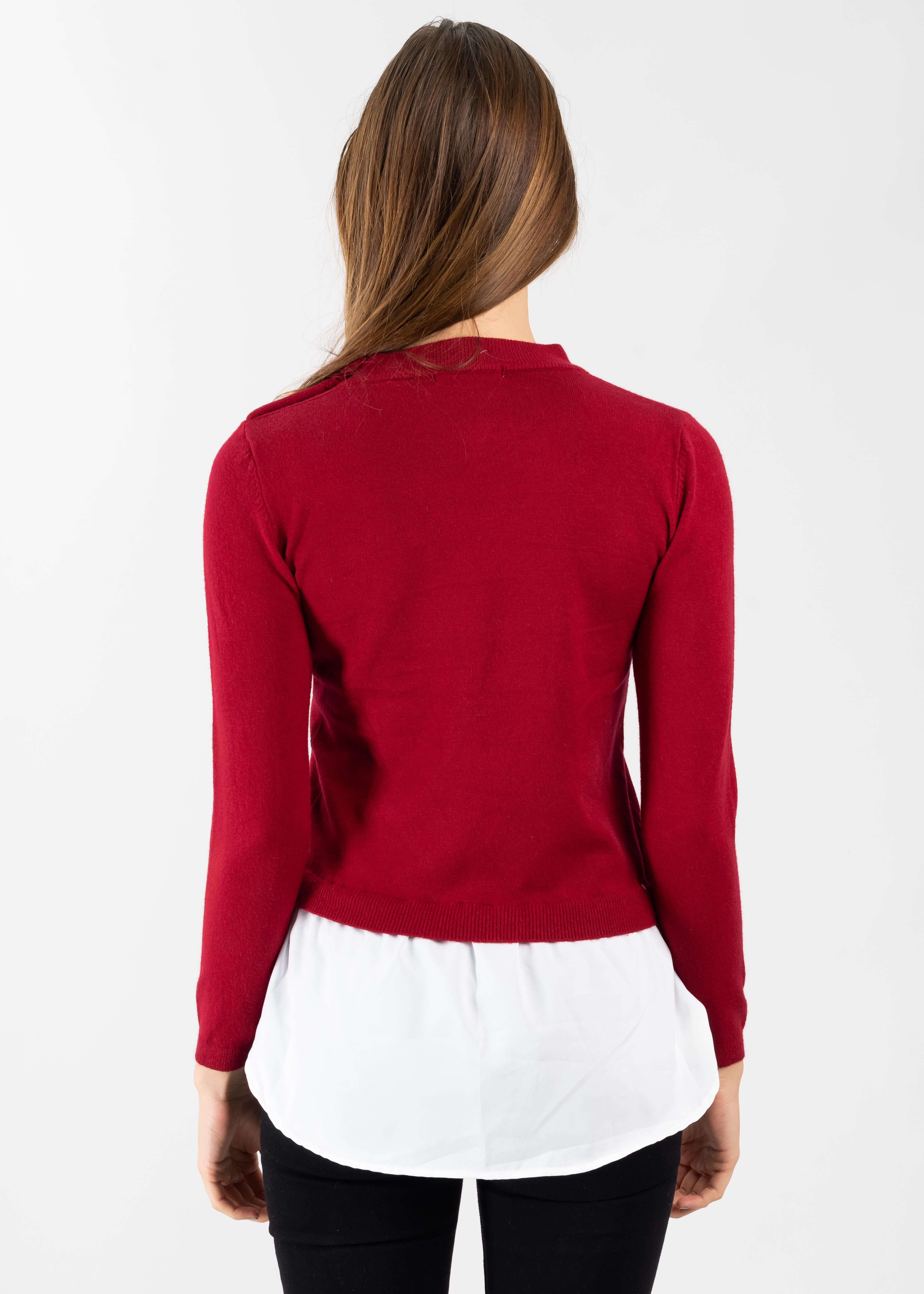 Suéter Cuello Alto Simulación Camisa sold by Shasa product image thumbnail 4